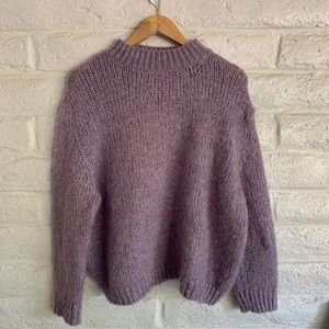 Zara Women’s Purple Knit Sweater